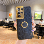 Crocodile Skin Ring Holder Case