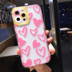 Transparent Love Heart Bumper Cases