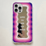 Rainbow Wave Pattern Cases