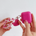Love Heart Keychain Airpods Case