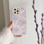 Purple Rose Flower Case