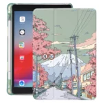 iPad Anime Green Painting Case