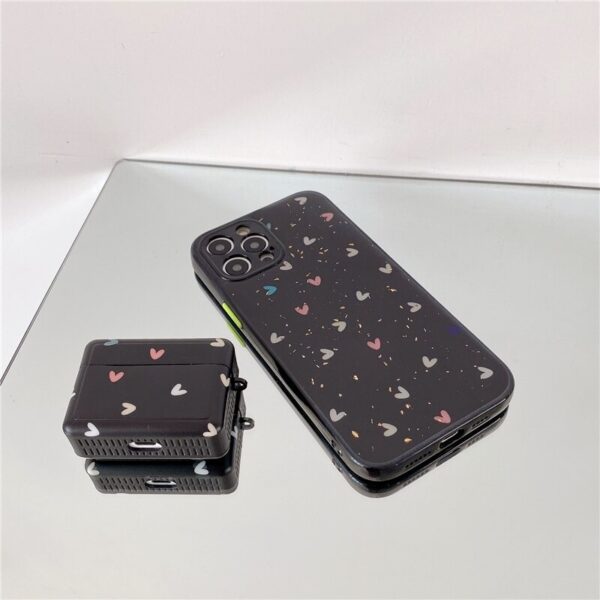 Love Heart Glitter Phone + AirPods Cases - Image 2