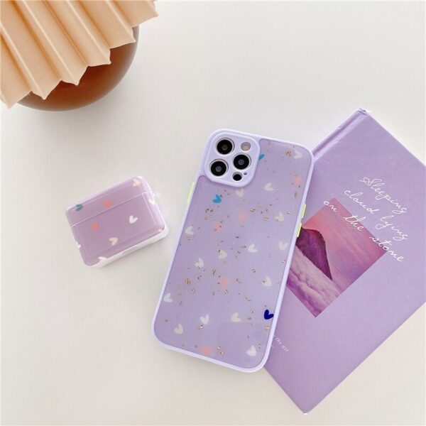 Love Heart Glitter Phone + AirPods Cases