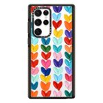 Clear Polka Daub Hearts Case