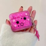 Pink Stars Jelly AirPods Case