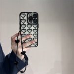 3D Black Stereoscopic Heart Case