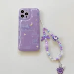 Purple Cloud Star Wavy Case