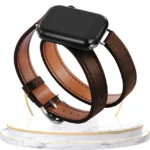 Double Tour Leather Apple Watch Strap