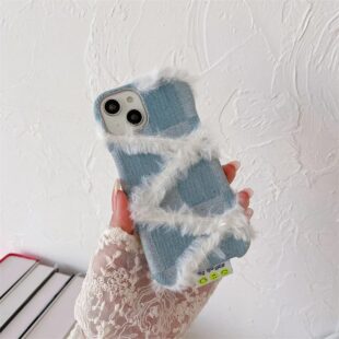 Denim Fur Case