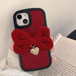 3D Red Bow Case