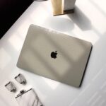 MacBook Real Crocodile Skin Beige Case