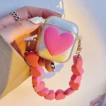 3D Heart Chain AirPods Case
