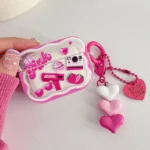 Cupcake Heart Keyring AirPods Case