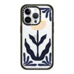 Navy Blue Flower Case