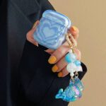 Gradient Heart Fish Pendant AirPods Case