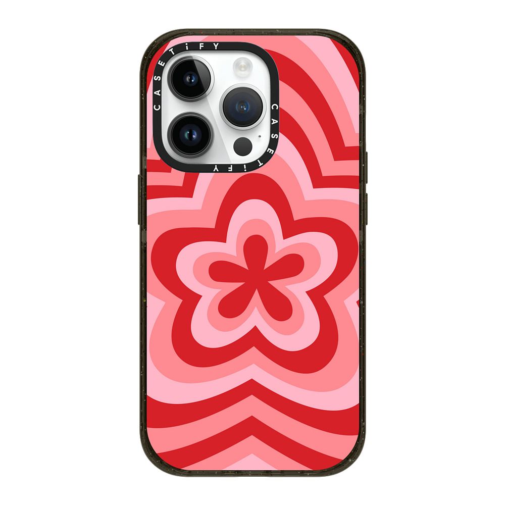 Pink Red Retro Flower Power Case