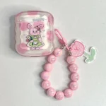 Tulips Pearl Bracelet Rabbit AirPods Case
