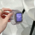 Apple Watch Glitter Clear Plastic Band