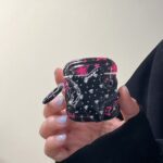 3D Star Black Wavy AirPods Case