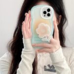 Orange Bloom Flower Stand Case