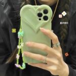 Green Heart Camera Protector Charm Case