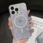 Glitter Sequins Transparent Magnetic Case
