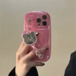 Bear Crystal Bead Bracelet Case