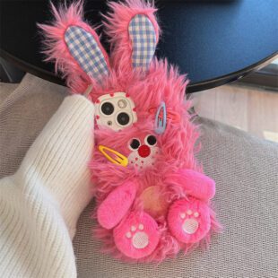 Plush Rabbit Clips Case
