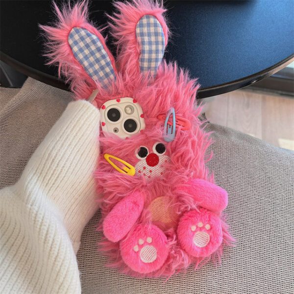 Plush Rabbit Clips Case