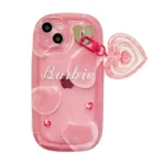 Heart Pendant Pink Shell Barbie Case
