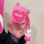 Love Heart Keychain AirPods Case