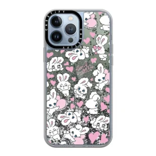 Clear Glitter Rabbit Case