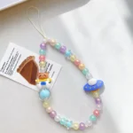 Astronaut Bear Acrylic Beaded Charm