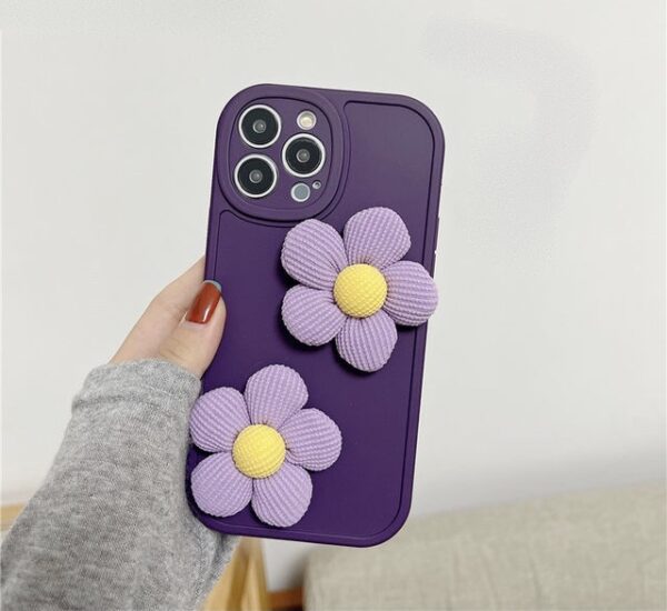 Plush Fur Wool Flower Case