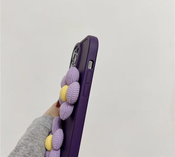 Plush Fur Wool Flower Case - Image 4