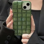 3D Woven Pattern Transparent Case