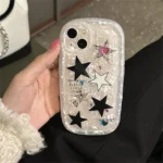 3D Diamond Heart Shell Pattern Case