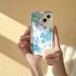 Blue Ink Flower Painting Case