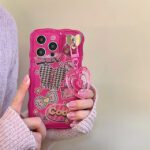 Cool Bow Pink Heart Pendant Case