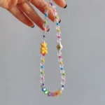 Resin Bear Flower Smiley Charm