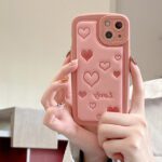 Leather Heart Flower Camera Protector Case