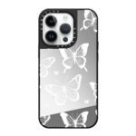White Transparent Butterfly Pattern Case