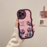 Purple Flower Wavy Case