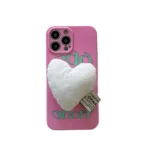 3D Down Jacket Heart Bracket Case