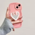 Heart Bow Mirror Bracket Wavy Case