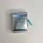 Plating Label Letter Keychain AirPods Case