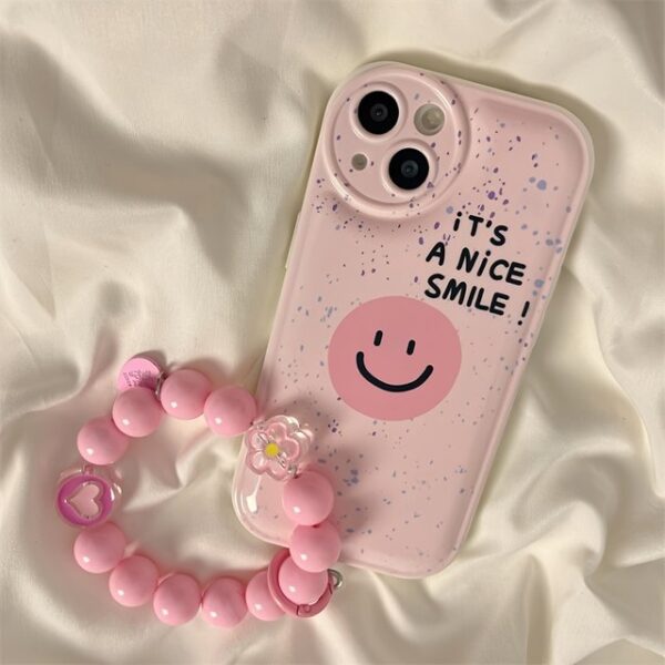 Pink Spotted Smiley Face Case - Image 2