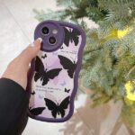 Butterfly Curly Wave Bumper Case