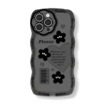 Flower Black Art Transparent  Case